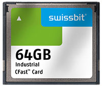 Image of Swissbit's F-800 Series SLC Based CFast™ Cards for High-End Industrial Applications