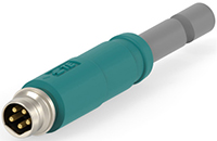 Image of TE Connectivity AMP's M8 B Code 5-pin Connector and Cable Assembly