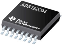 Image of Texas Instruments' ADS122C04 24-Bit Analog-to-Digital Converter