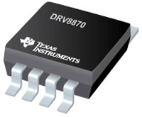 Imagen del impulsor del motor CC, con escobillas serie DRV8870 de Texas Instruments