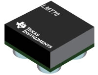 Imagen del sensor de temperatura LMT70 de Texas Instruments
