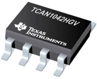 Imagen de transceptores CAN TCAN1042HGV y TCAN1042HV de Texas Instruments