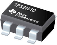 Imagen del interruptor de distribución de alimentación USB de la serie TPS2001D de Texas Instruments