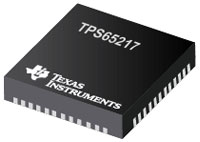 Imagen del CI de administración de alimentación TPS65217 de Texas Instruments