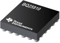 Imagen del cargador de celda única y modo de conmutación de tres niveles serie bq25910 deTexas Instruments