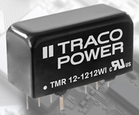 Imagen de la serie TMR 12WI de convertidores CC/CC de 12 W de TRACO POWER