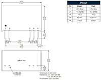 Imagen del convertidor de CC/CC de alto aislamiento serie TRV 1M de TRACO Power