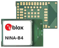 Imagen de los módulos Bluetooth de baja energía 5.1 NINA-B40 de u-blox