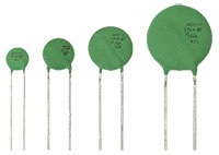 Imagen de los varistores de la serie VDRUS de Vishay/BC Components