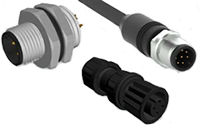 Imagen de los conectores circulares WR-CIRC M12 de Würth Elektronik