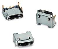 Image of Wurth Electronics Inc.'s WR-COM Series USB Micro B Connectors
