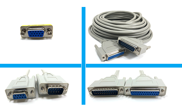 Image of Micro Connectors' Legacy Serial, Parallel Cables, & Adapters