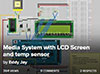 Image of UDOO's Media System with LCD Screen and Temp Sensor