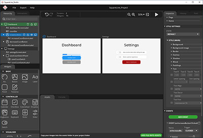 Design UIs for Embedded Projects with Squareline Studio