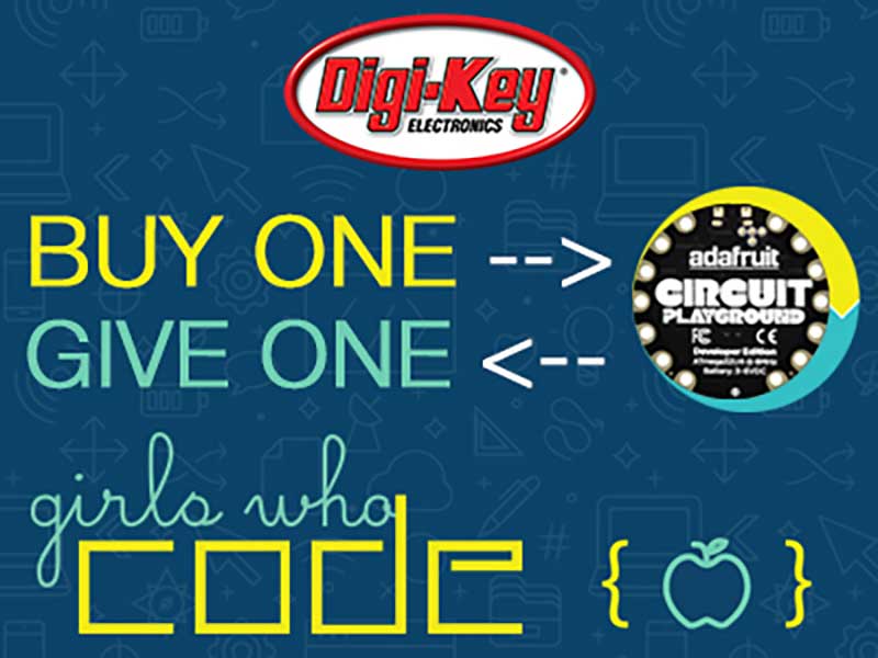 Image of Girls Who Code custom DigiKey Circuit Playground