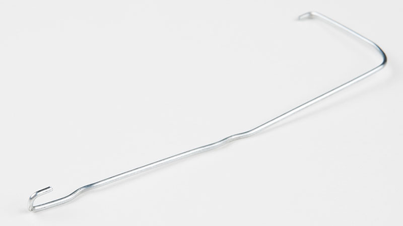 use needle-nose pliers to bend the paper clip straight