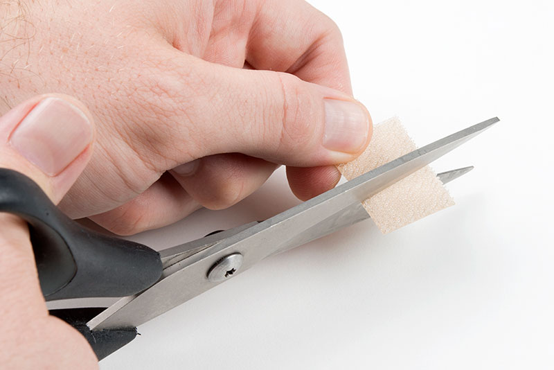 Cut a piece of Dual Lock&trade;