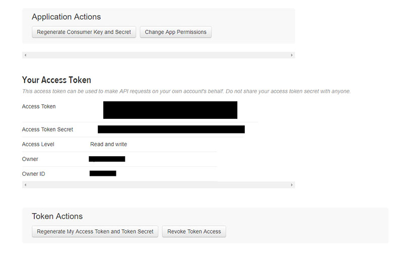 scroll down until you see &ldquo;Create my access token&rdquo;