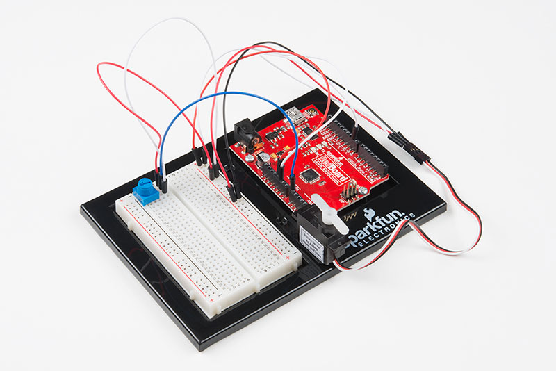 learn how to wire a servo and control it with code