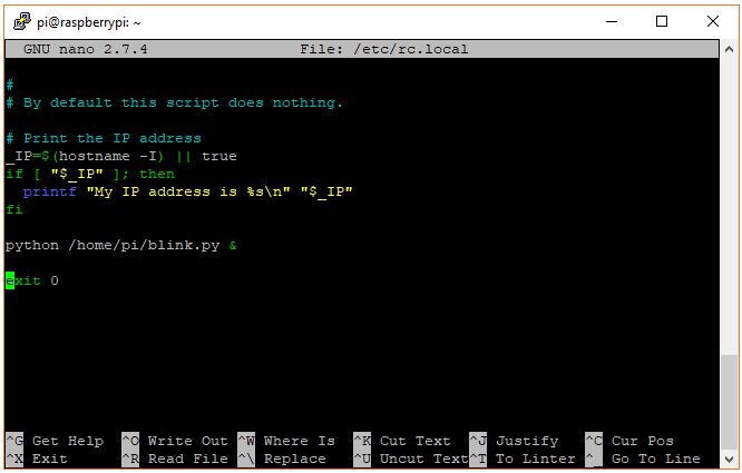 Modify rc local