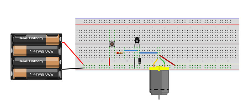 wiring diagram for transistor motor driver