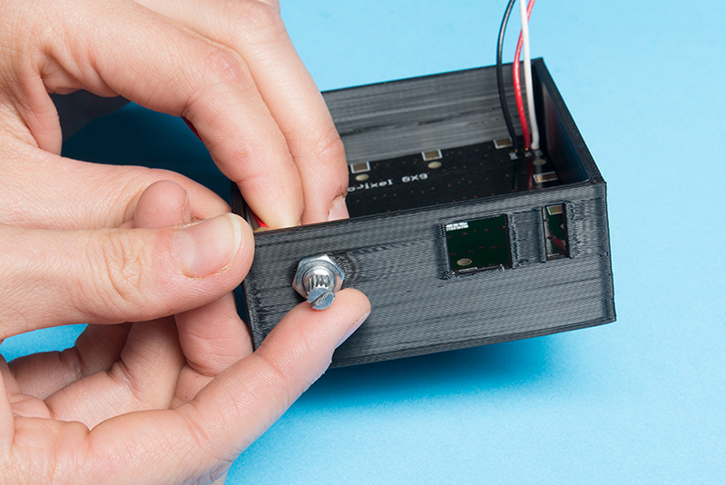 secure the potentiometer