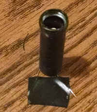 collimator was constructed from a pen&rsquo;s finger grip