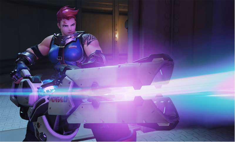 Zarya&rsquo;s enormous plasma cannon