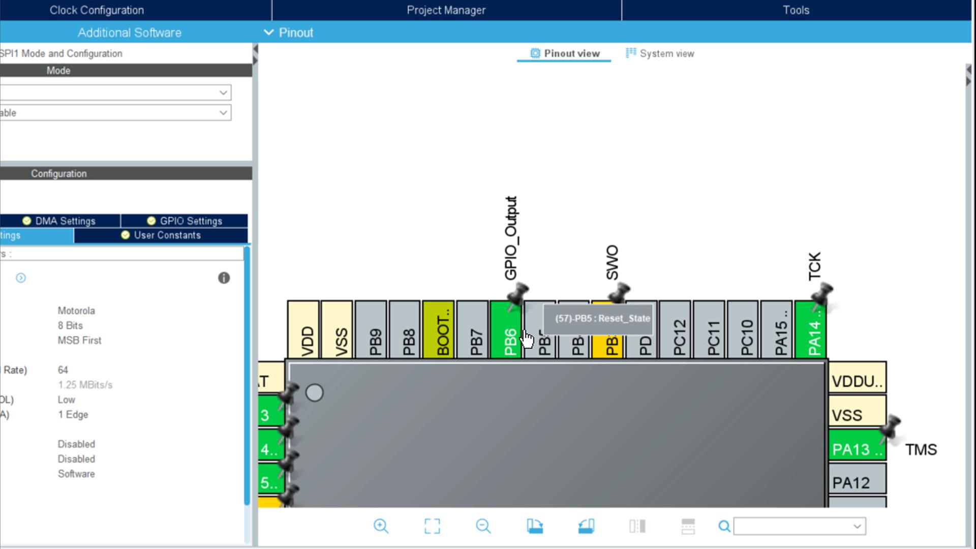 STM32 enable manual CS pin