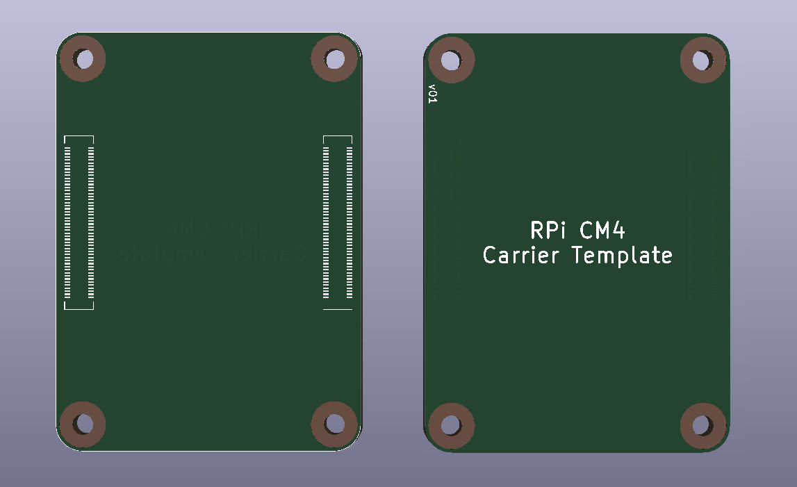 Raspberry Pi CM4 carrier board template