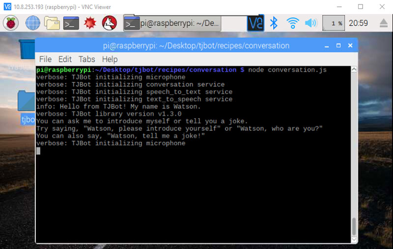 input node conversation.js command, you&rsquo;ll see this