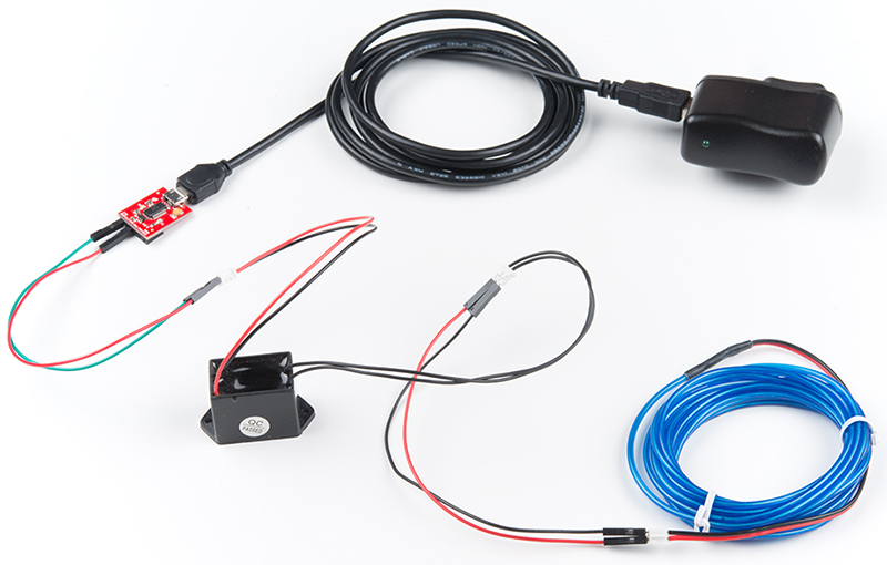 simple connection if you are just powering one strand