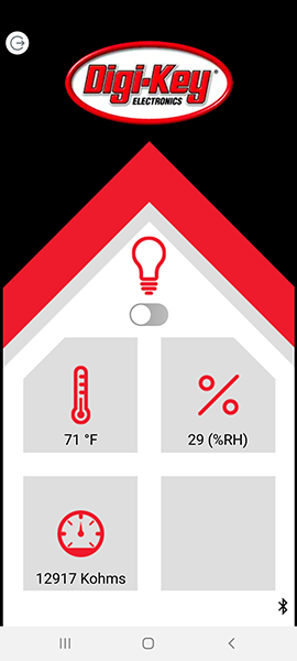 Displaying Humidity and Gas data on a mobile device