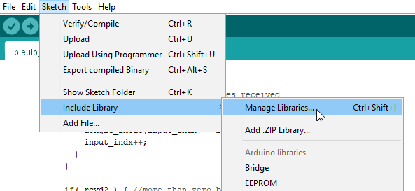 Arduino BLE example 