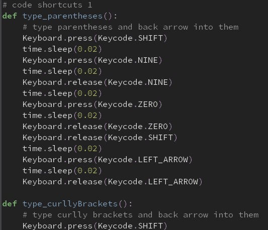 Some of the new keymap functions