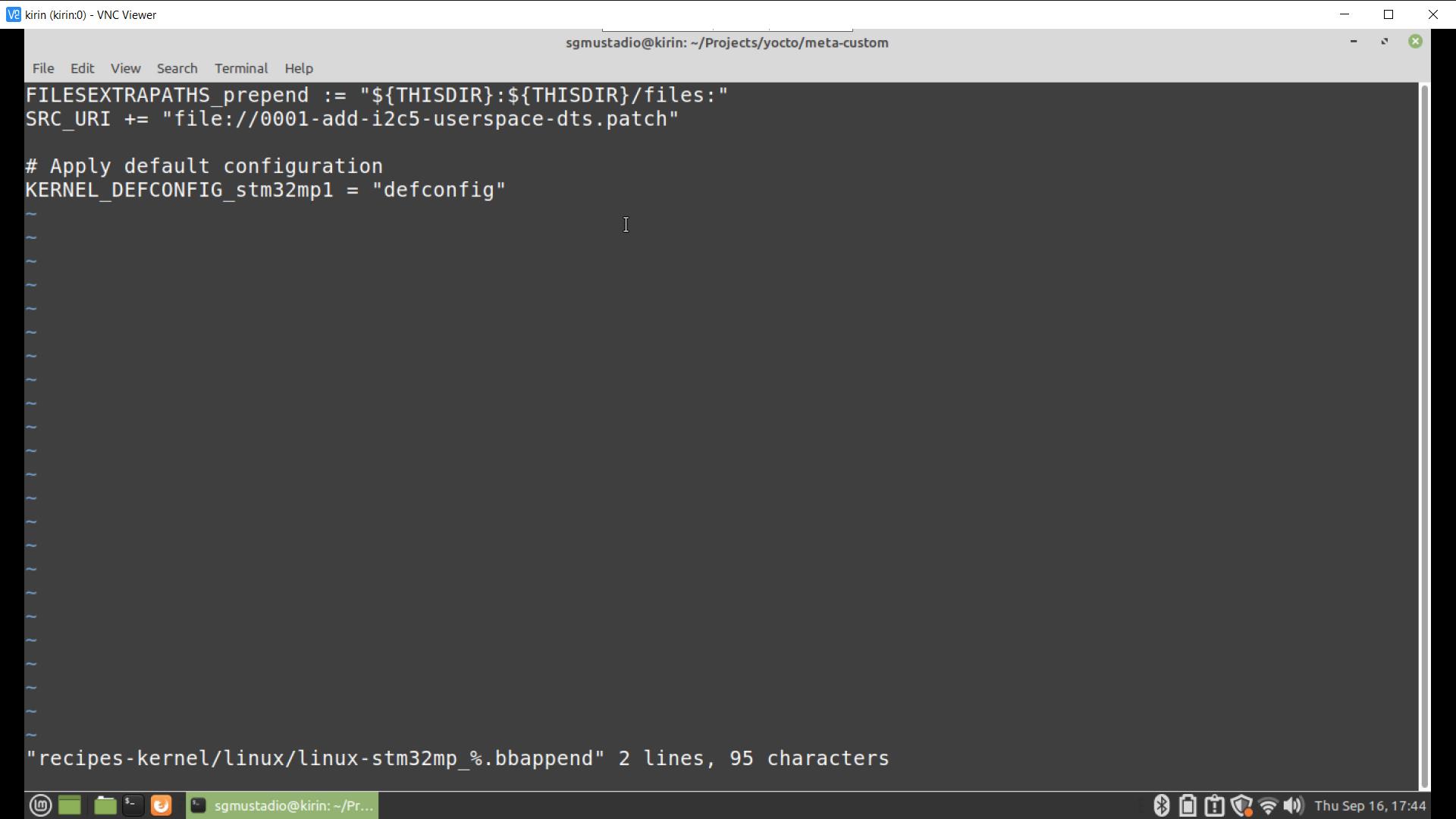 Kernel recipe in Yocto Project
