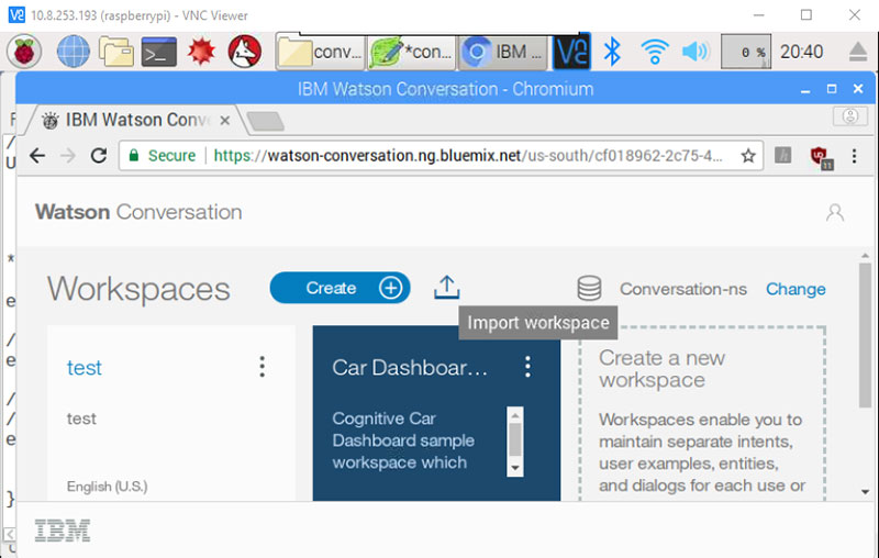 Click on &ldquo;Upload&rdquo; button next to &ldquo;Create&rdquo; button