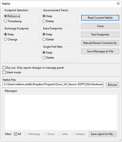 Click &lsquo;Read netlist&rsquo; button and you should see this