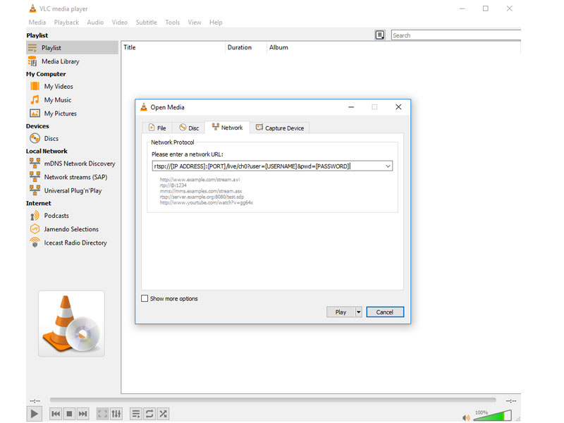VLC RTSP Stream