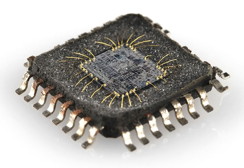 Guts of an integrated circuit