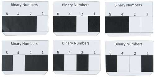 Six card "stickers"