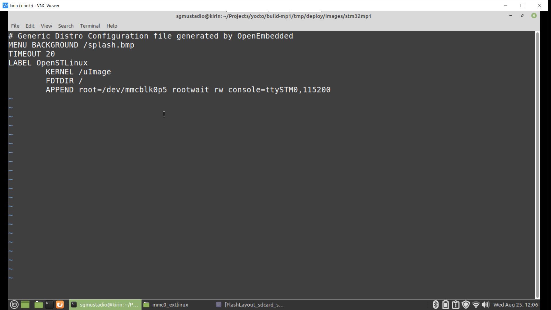 Change extlinux conf to find rootfs