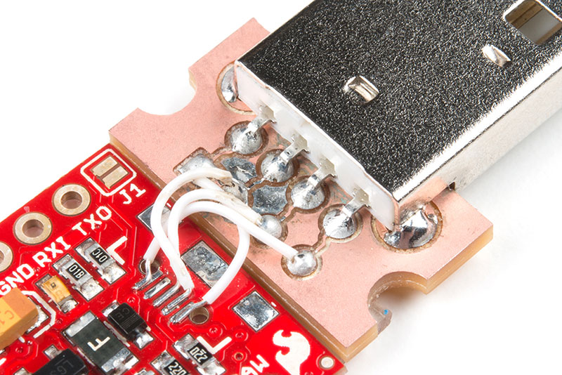 Bend wires so breakout board and Pro Micro are flush