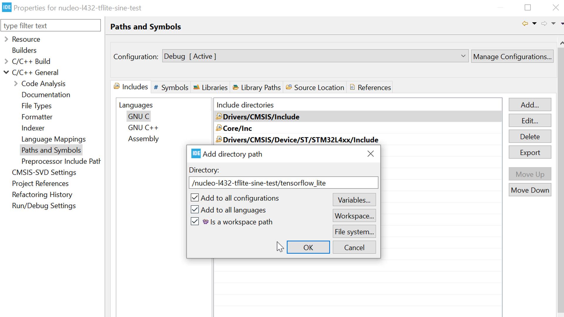 Add header files to build system search path
