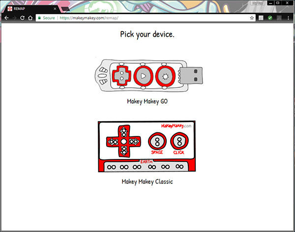 Selecting the Makey Makey Classic