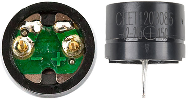 The buzzer is polarized