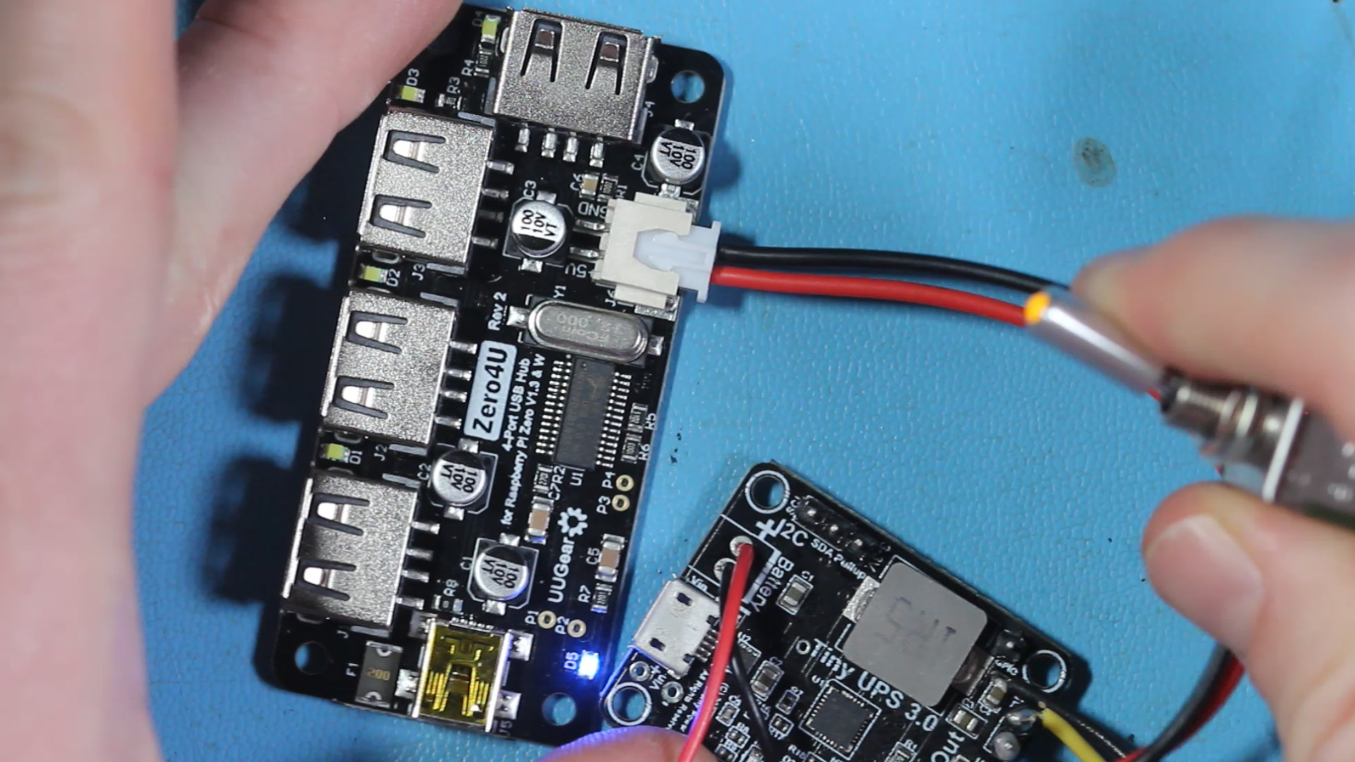Testing the Tiny UPS with a switch