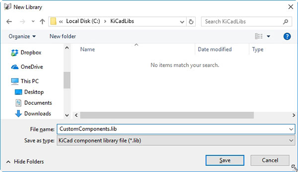 lib file &lsquo;CustomComponents.lib&rsquo;