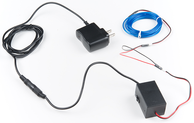 you can drive EL wires with the 12V inverter directly